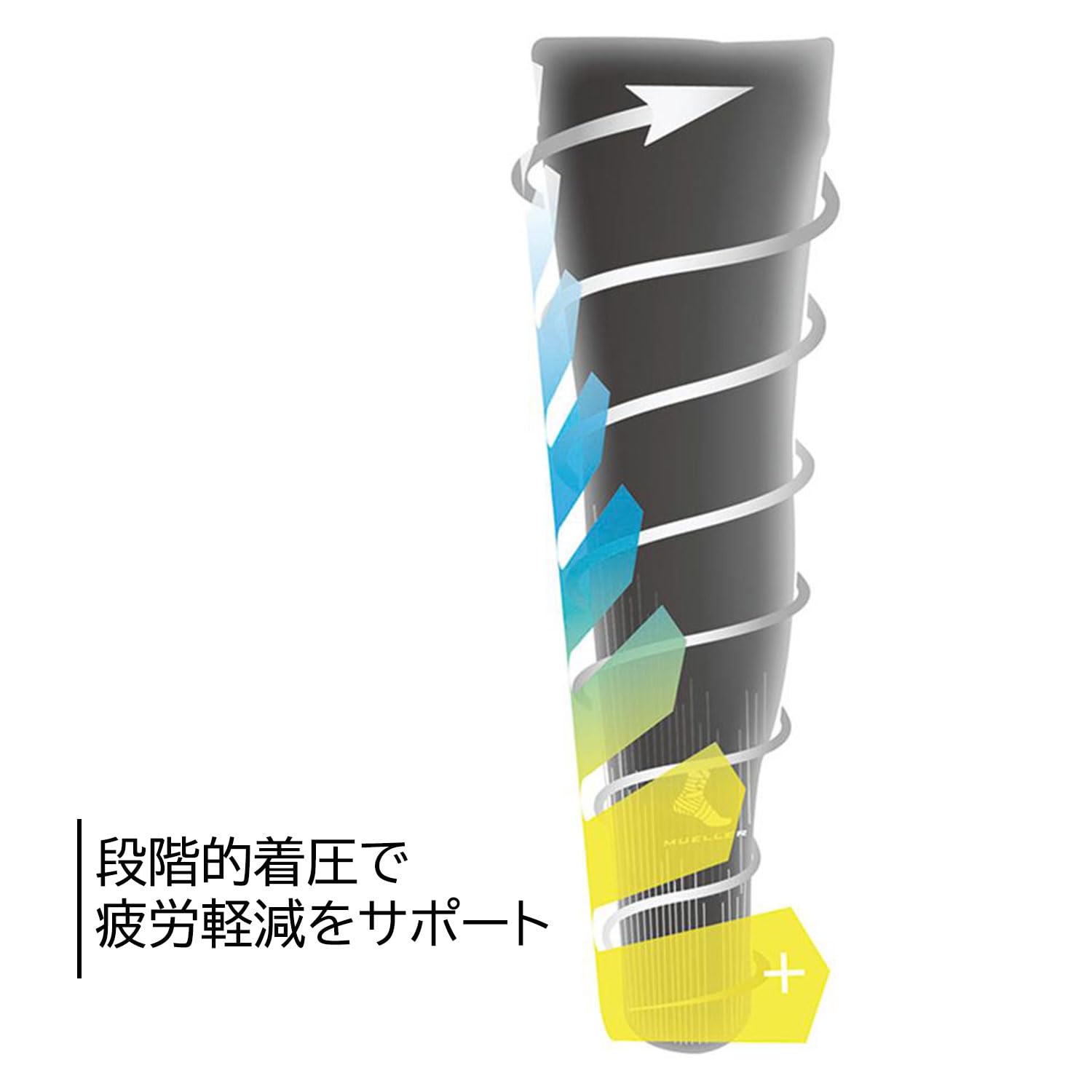 Amazon | ミューラー(Mueller) 段階着圧レッグカバー UVカット 吸湿速